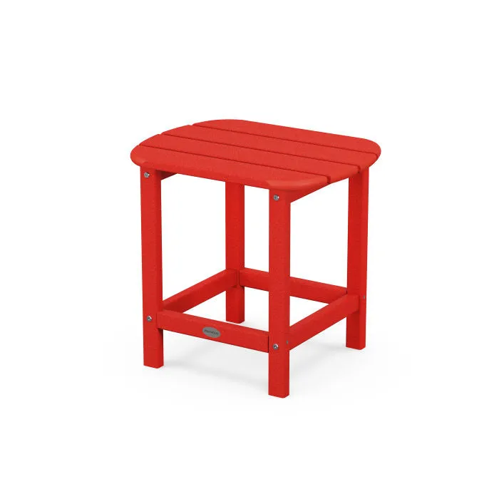 Polywood South Beach 18" Side Table in Sunset Red
