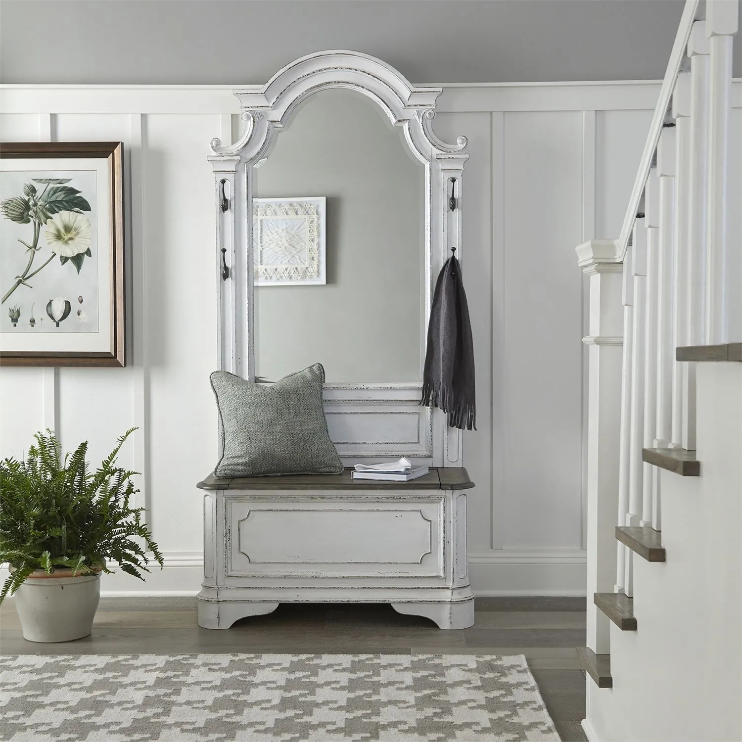 Cottage Style Hall Tree